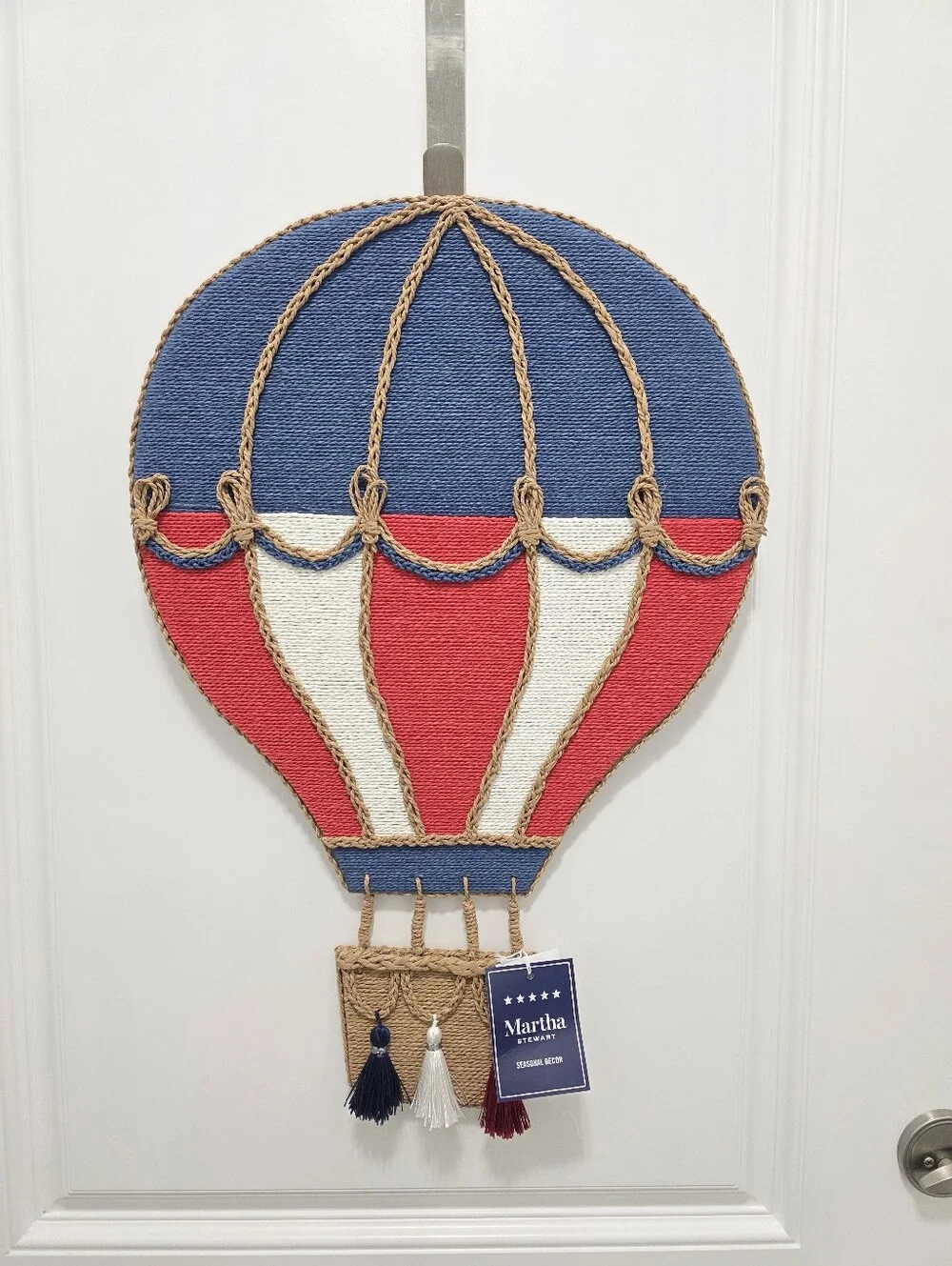 Martha Stewart Patriotic Hot Air Balloon Wall Art Door Decor 4th of July USA - Picture 2 of 6